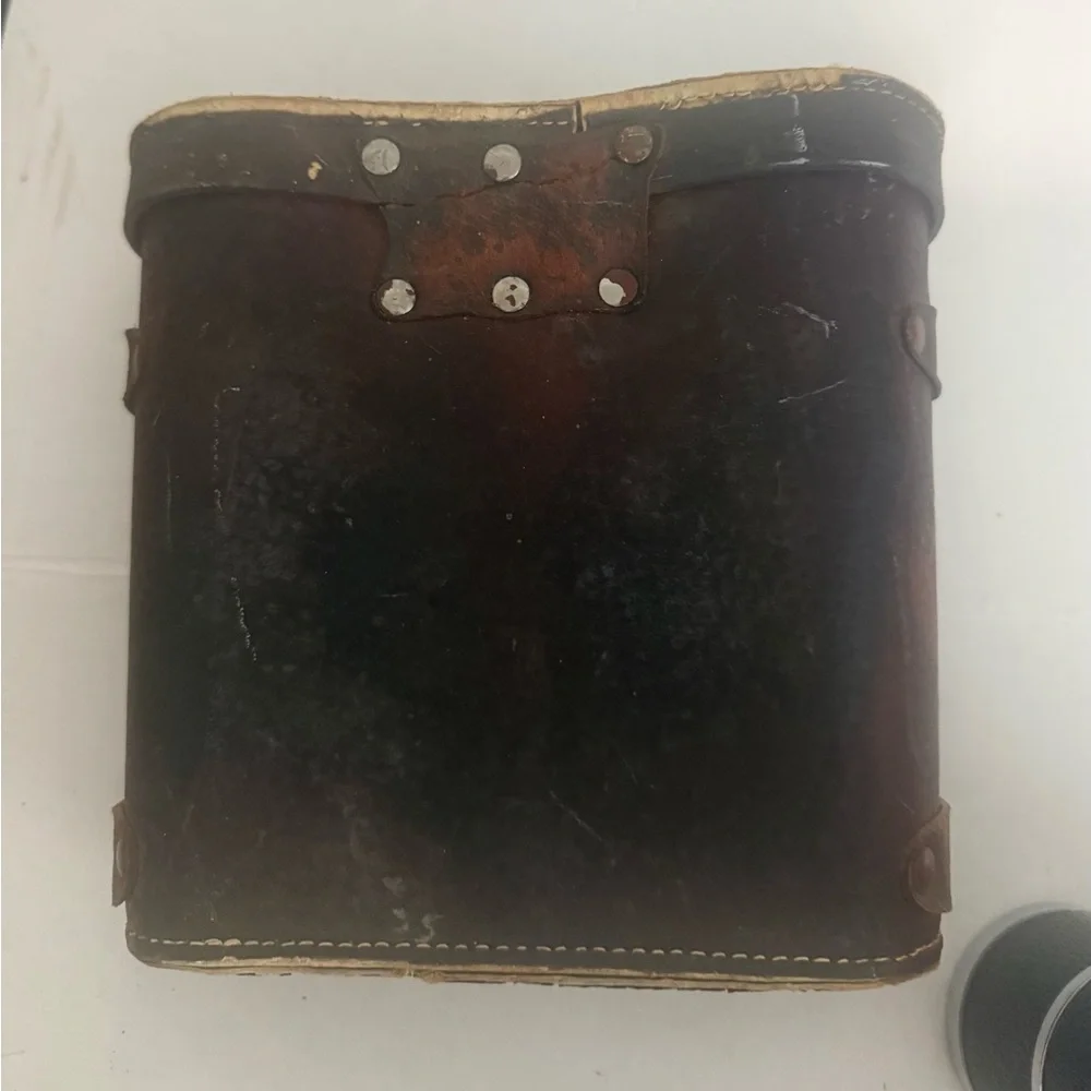Vintage binoculars with case